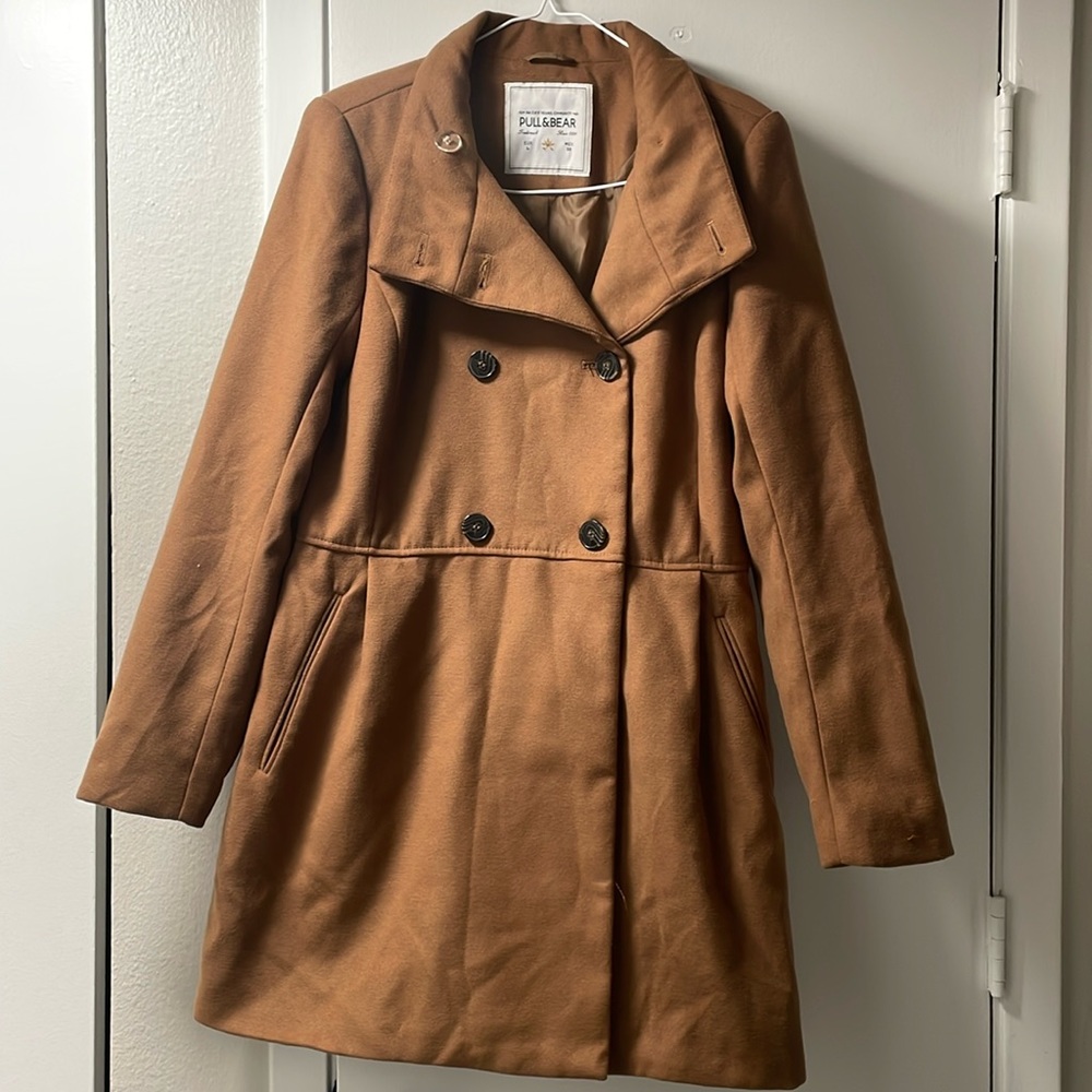 Tan pea coat